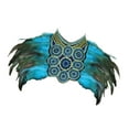 thumbnail image 2 of freneci Artificial Feather Shrug Shawl Lady Shoulder Wrap for Cocktail Gift New Year Blue, 2 of 8