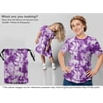 thumbnail image 6 of oneOone Cotton Poplin Purple Fabric Tie Dye Craft Projects Decor Fabric Printed By The Yard 42 Inch Wide, 6 of 6