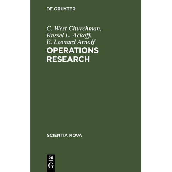 Scientia Nova Operations Research: Eine EinfÃ¼hrung in Die Unternehmensforschung, (Hardcover)