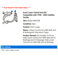 thumbnail image 2 of Front Lower Control Arm Kit - Compatible with 1998 - 2004 Cadillac Seville 1999 2000 2001 2002 2003, 2 of 2