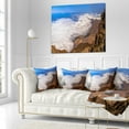 thumbnail image 3 of Designart Teide View Panoramic - Seascape Throw Pillow - 16x16, 3 of 5