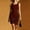 Wine, variant on Maxi Dress Summer Dinner Dresses for Women 2026 Solid Color Sleeveless Crew Neck Tassel Regular Fit Plus Size Athletic Dress for City and Travel XXL-S