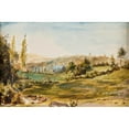 thumbnail image 3 of Peter Adolf Hall 14x11 Black Modern Framed Museum Art Print Titled - Landscape, 3 of 5