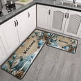 thumbnail image 3 of Set Of 2 Christmas Kitchen Rugs Christmas Snowflake Gnomes Short Kitchen Rugs and Mats Non Skid Kitchen Rugs and Matsfor Cook Home Decor (47x17+30x17 Inches), 3 of 7