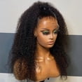 thumbnail image 2 of Front lace small curly wig set black women long curly wig headpiece, 2 of 9