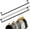 Black, variant on 2 Pack Closet Rail Hanging Closet Rod Ceiling Clothes Rack Any Angle Hanging Rail Clothes Rod Wall Mount Sloped Ceiling Closet Solutions for Attic Bedroom Under Stairs Storage