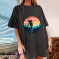 thumbnail image 2 of IROINNID Womens Short Sleeve Summer Beach Crew Neck Printed Casual Fashion Top Loose Pullover T-shirt, 2 of 7