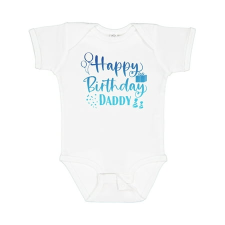 

Inktastic Blue Happy Birthday Daddy Gift Baby Boy or Baby Girl Bodysuit