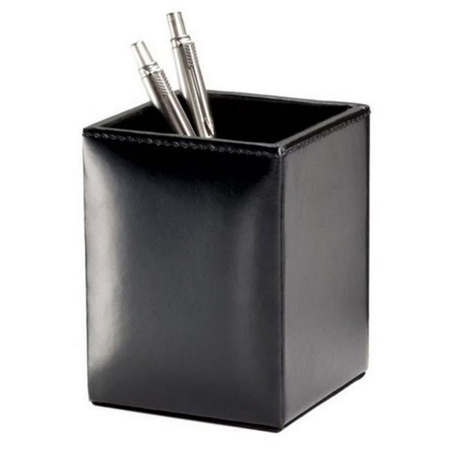 Dacasso A1410 Black Bonded Leather Pencil Cup