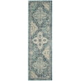 thumbnail image 2 of SAFAVIEH Evoke Isla Bordered Runner Rug, Light Blue/Ivory, 2'2" x 7', 2 of 8