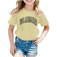 thumbnail image 3 of Birdeem Chemises pour Filles Chemises pour Enfants T-Shirt Graphique à Manches Courtes Col Rond Crop Top pour Filles et Garçons de 3 à 14 Ans T-Shirt Tee, 3 of 9