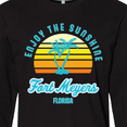 thumbnail image 4 of Inktastic Summer Enjoy the Sunshine Fort Meyers Florida in Blue Long Sleeve T-Shirt, 4 of 5