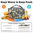 thumbnail image 3 of GYEUKHAM Kids Insulated Lunch Bag,Durable School Lunch Box with Shoulder Strap & Bottle Holder,Water-Resistant Thermal Cooler Tote for Boys & Girls,Digital Camo, 3 of 8