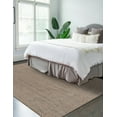 thumbnail image 3 of Indian Handmade Braided Pure Gray Jute Area Rug 9 x 12 Feet (274 cm x 366 cm), Floor Decor Rugs/Carpet, 3 of 5
