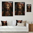 thumbnail image 4 of Designart "Beauty Adorned in Africa I" African Print on Natural Pine Wood, 4 of 5