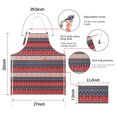 thumbnail image 7 of Red and Blue Christmas Knitted Apron-Garden Aprons for Women with Pockets-Cotton Linen Waterproof Kitchen Cooking Gardening Aprons Adjustable for Kitchen,Cooking,BBQ and Salon 32"x27", 7 of 7