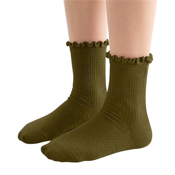 Utoimkio 1 Pairs Kids Candy Color Cotton Crew Socks,Elastic and Breathable for Boy Girls 1-12 Years