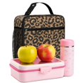 thumbnail image 6 of Black and Brown Leopard Print Insulated Lunch Bag Teens,Lunch Box for Men Women for Work,Picnic or Travel,10.2x9.5x4.3 Inches,8 Can Capacity, 6 of 6