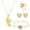 a, variant on QIQUWOHUL Diamond Butterfly Love Jewelry Set For Women Teen Dainty Cubic Zircon Studs Trendy Statement Jewelry Gifts