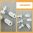 thumbnail image 3 of KAKOWELY curtain accessories 100PCS Plastic Curtain Track Gliders Small Double Wheel Pulley for Rails Ceiling Mount Curtain Track Accessories for Home Decor, 3 of 4