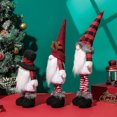 thumbnail image 4 of Inteprter Festival de muñecas sin rostro de Navidad Fiesta Oficina Comedor Bar Café Decoración Chimenea Sofá Gabinete Adorno de piernas largas Kits de decoración para fiestas Papá Noel Inteprter HA070090-01, 4 of 6