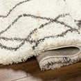 thumbnail image 5 of Hauteloom Hersz Living Room, Bedroom Area Rug - Bohemian, Transitional - Plush Pile - Bone, Taupe, Cloud Gray - 18" Sample, 5 of 7