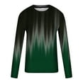 thumbnail image 4 of Qingpeng Men Gradient Color T-Shirt Spring Shirts Comfy Long Sleeve Scoop Neck Tops Blouses Basic Casual Pullover Shirt, 4 of 5