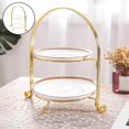 thumbnail image 2 of Abbracc European Fruit Plate Rack 2 Layer Cake Display Rack Lipstick, 2 of 9