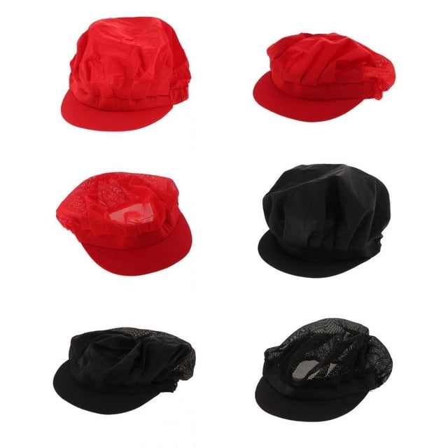 6 Unids Cocinar Ajustable Hombres Mujeres Cocina Panadero Chef Elástico Hat Catering Sunnimix Gorro de sombreros de chef