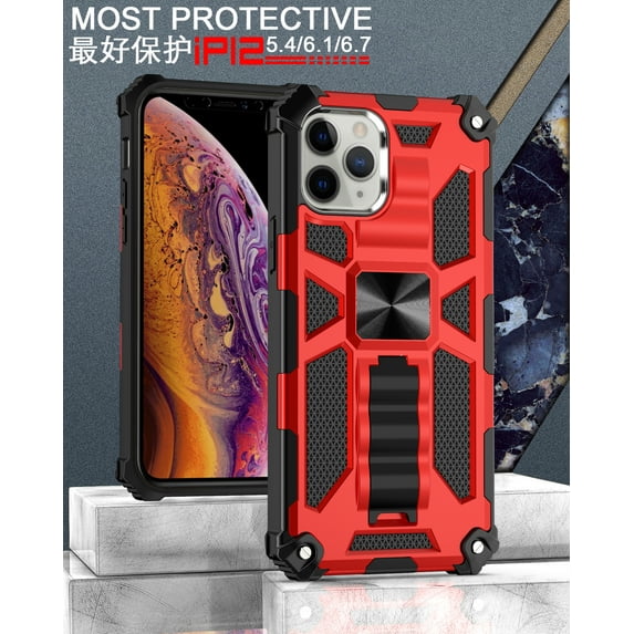 Samsung Galaxy A20/A30/A50 Phone Case,New DMK Impact Protective Kickstand Phone Case Red