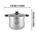 thumbnail image 2 of Olla de 8.5 L de acero inoxidable Vivicreate con tapa, compatible con inducción, 2 of 6