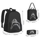thumbnail image 2 of Balery Black And White Shark Mochila Escolar 3 en 1 para Niños - Mochila Resistente con Lonchera Térmica y Estuche - Mochila Escolar para Niños y Niñas, 2 of 7