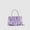 purple, variant on Mini Folded Cloud Bag with Rhinestone Chain Strap, Sweet and Fresh Style PU Leather Crossbody Bag for Women, Daily Outfit Essential
