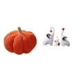 thumbnail image 1 of Cojín De Sofá De Peluche De Calabaza De Halloween Y Conjunto De Esculturas Familiares De Elefantes Para Dormitorio, Sala De Estar, Cama Y Escritorio, Decoración Decorativa., 1 of 8