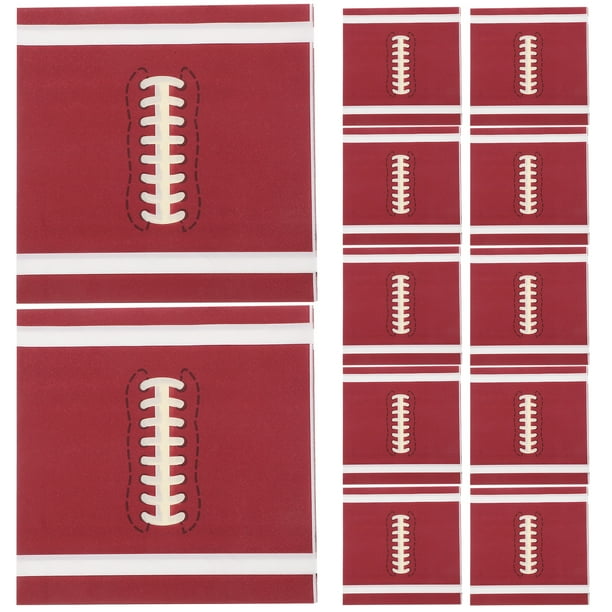 KAKOWELY 20 servilletas de fútbol, servilletas elegantes con temática de fútbol, decoraciones para fiestas de cumpleaños, servilletas desechables, servilletas decorativas para eventos deportivos.