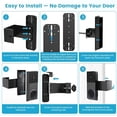 thumbnail image 5 of Acoretoas Anti-Theft Mount for Arlo Video Doorbell 2K,Cover Holder Accessories for Apartments Home Rentals Office (Black), 5 of 7