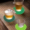 thumbnail image 4 of Ikohbadg Woven Round Non-Slip Cotton Placemats, 6pcs Thermal Insulation Table Coasters with Storage Holder, Durable Kitchen Trivets, Easy to Clean Hot Pads for Dining Table, 4 of 6