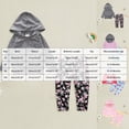 thumbnail image 3 of NOLDARES Toddler Baby Girl Fall Winter Clothes Printed Hoodie Sweatshirt And Pants 2pcs Sweatsuit Outfit(T215-Light Pink), 3 of 4