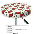 thumbnail image 2 of Goofa Strawberry Printed Stool Covers Round, Waterproof Round Bar Stool Covers Anti-Slip Round Bar Stool Seat Cover with Elastic Bands Durable -12 inch, 2 of 7