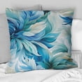 thumbnail image 2 of DESIGN ART Designart "Oceanic Mirage Tropical Pattern III" Tropical Printed Throw Pillow 16 x 16, 2 of 5