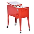 thumbnail image 1 of Costway Chariot Glacière Extérieur Rouge de 80 Pintes pour Terrasse, Bière Glacée, Boisson, Fête, Portable, 1 of 10