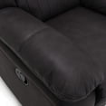 thumbnail image 5 of Artum Hill Austin Coal Black Polyester 40" Wide Swivel Gliding Recliner, 5 of 8