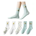 thumbnail image 1 of 5 Pares De Calcetines De Mujer Mid Calf Fotos De Aguacate, 1 of 6