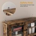 thumbnail image 4 of Royalbelle Freestanding Kitchen Pantry Cabinet with Microwave Stand & Adjustable Shelves, 4 of 8