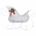 thumbnail image 4 of Outdoor 4 Reindeer n Sleigh Christmas Decoration, 100 LEDs, Cool White, 4 of 7
