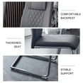 thumbnail image 5 of Modern Dining Chairs with PU Leather Padded Seat Dining Living Room Chairs Upholstered Chair with Metal Legs, Design for Kitchen, Living, Bedroom, Dining Room Side Chairs Set of 4 (Grey+PU), 5 of 9