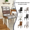 thumbnail image 6 of TSOVTHRID Aztec Tribal Geometric Print Dining Chair Covers Quilted Removable Upholstered Chair Slipcovers Stretch Stain Resistant Anti-Slip Seat Cushion Slipcovers, Set of 2, 6 of 7