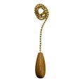 thumbnail image 1 of Atron Electro Industries Cylinder- Natural Wood Pull Chain, 1 of 1
