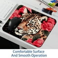 thumbnail image 6 of Leopard Printed Square Mouse Pad Desk Mat, Non-Slip Rubber Bottom Gaming Mouse Mat for Office, 8.3x9.8 Inch, 6 of 6