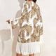 thumbnail image 5 of Trajes de baño para mujer, Trajes de baño para mujer Traje de baño de dos piezas con hombros inclinados y protección solar, top de manga larga con borlas, traje de baño para mujer, 5 of 6